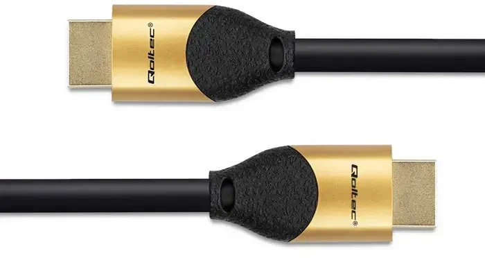 Qoltec HDMI v2.1 kabelis itin didelio greičio 8K | 60Hz | 28AWG | auksinis | 2 m