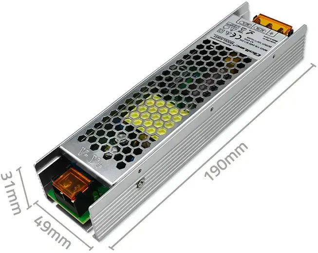 QOLTEC 50937 Qoltec Impulse maitinimo šaltinis SLIM | IP20 | 176V-276V | 120W | 12V | 10A