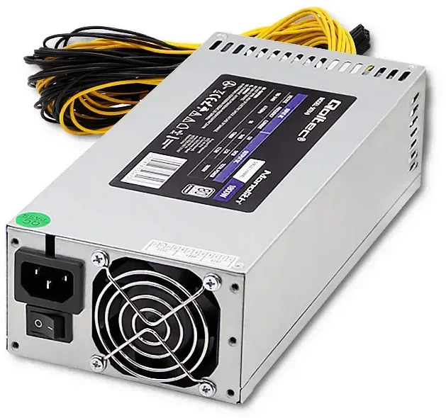 QOLTEC 50349 PCI-E 1800 W maitinimo šaltinis 80 Plus Platinum Game Miner