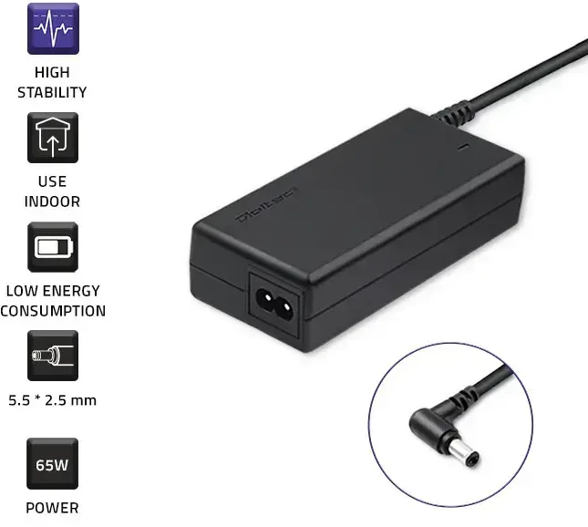QOLTEC 50016 Nešiojamas kompiuteris AC power adapter Acer 65W 3.42A 19V 5.5x2.5