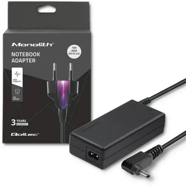 Nešiojamų kompiuterių įkroviklis Qoltec 51510.65W 19V Asus