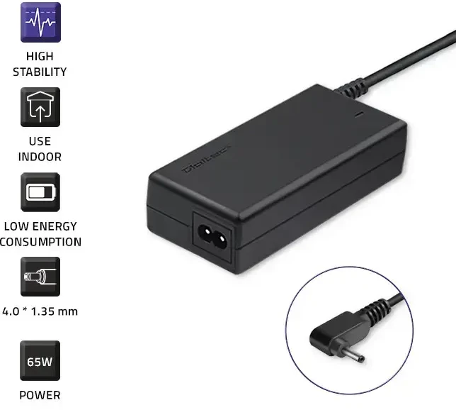 Nešiojamų kompiuterių įkroviklis Qoltec 51510.65W 19V Asus