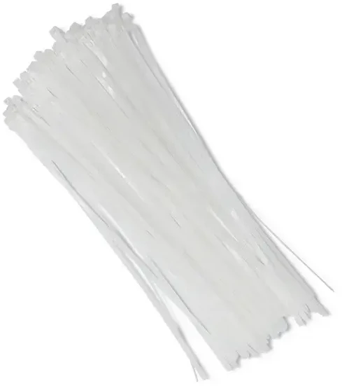 QOLTEC 52236 Daugkartinio naudojimo savaime užsifiksuojantis kabelio raištis 7,2x400mm nailono UV Baltas