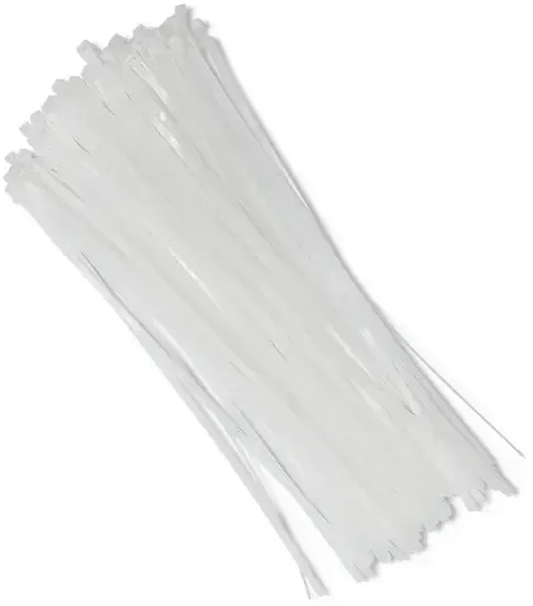 QOLTEC 52238 Daugkartinio naudojimo savaime užsifiksuojantis kabelio raištis 7,2x450 mm nailono UV Baltas