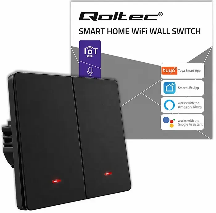 Qoltec ŁĄCZ.2-KAN.ŚWIATŁA WI-FI JUODA QOLT