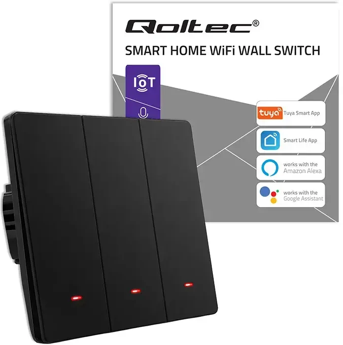 Qoltec ŁĄCZ.3-KAN.ŚWIATŁA WI-FI JUODA QOLT