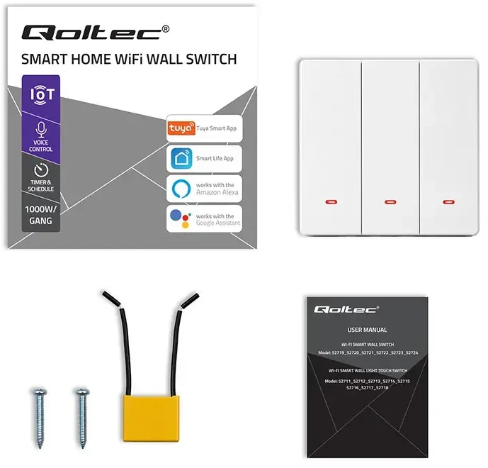 Qoltec ŁĄCZ.3-KAN.ŚWIATŁA WI-FI Baltas QOLT