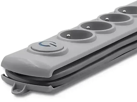 QOLTEC Apsauga nuo viršįtampių Quick Switch 5 lizdai 3m pilka