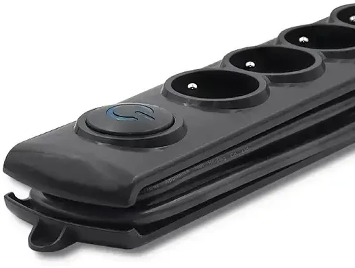 QOLTEC Apsauga nuo viršįtampių Quick Switch 5 lizdai 3m juodas