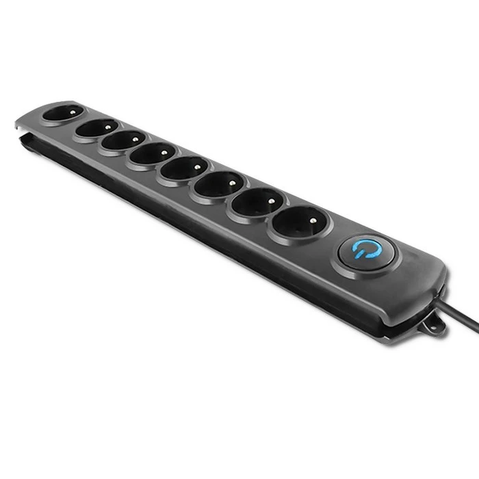 QOLTEC 50114 Viršįtampių apsauga 8 maitinimo lizdas 3,0m