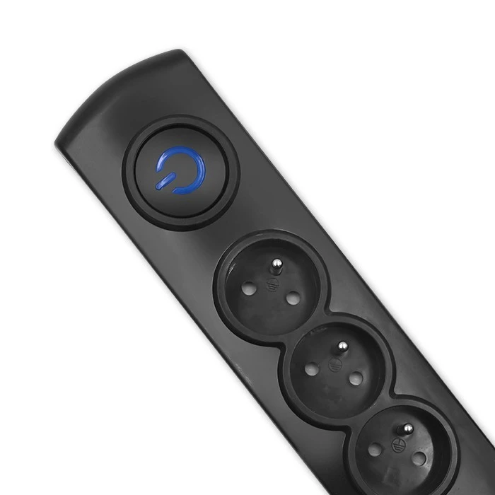 QOLTEC 50114 Viršįtampių apsauga 8 maitinimo lizdas 3,0m