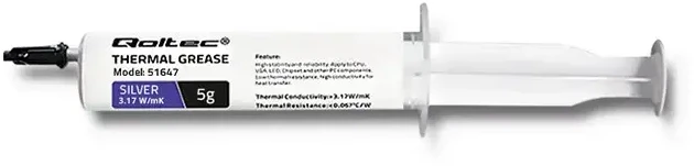 Qoltec terminė pasta 3.17 W/m-K 5g sidabrinė