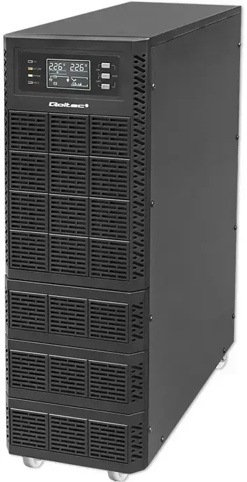 QOLTEC 52283 Nepertraukiamo maitinimo šaltinis UPS / 6kVA / 6000W / Galios koeficientas 1.0 / LCD / EPO / USB / Prisijungęs