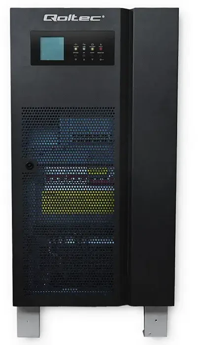 Qoltec Atsarginis maitinimo šaltinis UPS 3 fazių | 20kVA | 16KW | LCD | EPO | SNMP | USB | On-line | Žemo dažnio