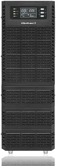 QOLTEC 52283 Nepertraukiamo maitinimo šaltinis UPS / 6kVA / 6000W / Galios koeficientas 1.0 / LCD / EPO / USB / Prisijungęs