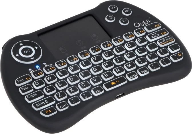 QUER Rebel Mini Q5 Smart TV BOX belaidė klaviatūra