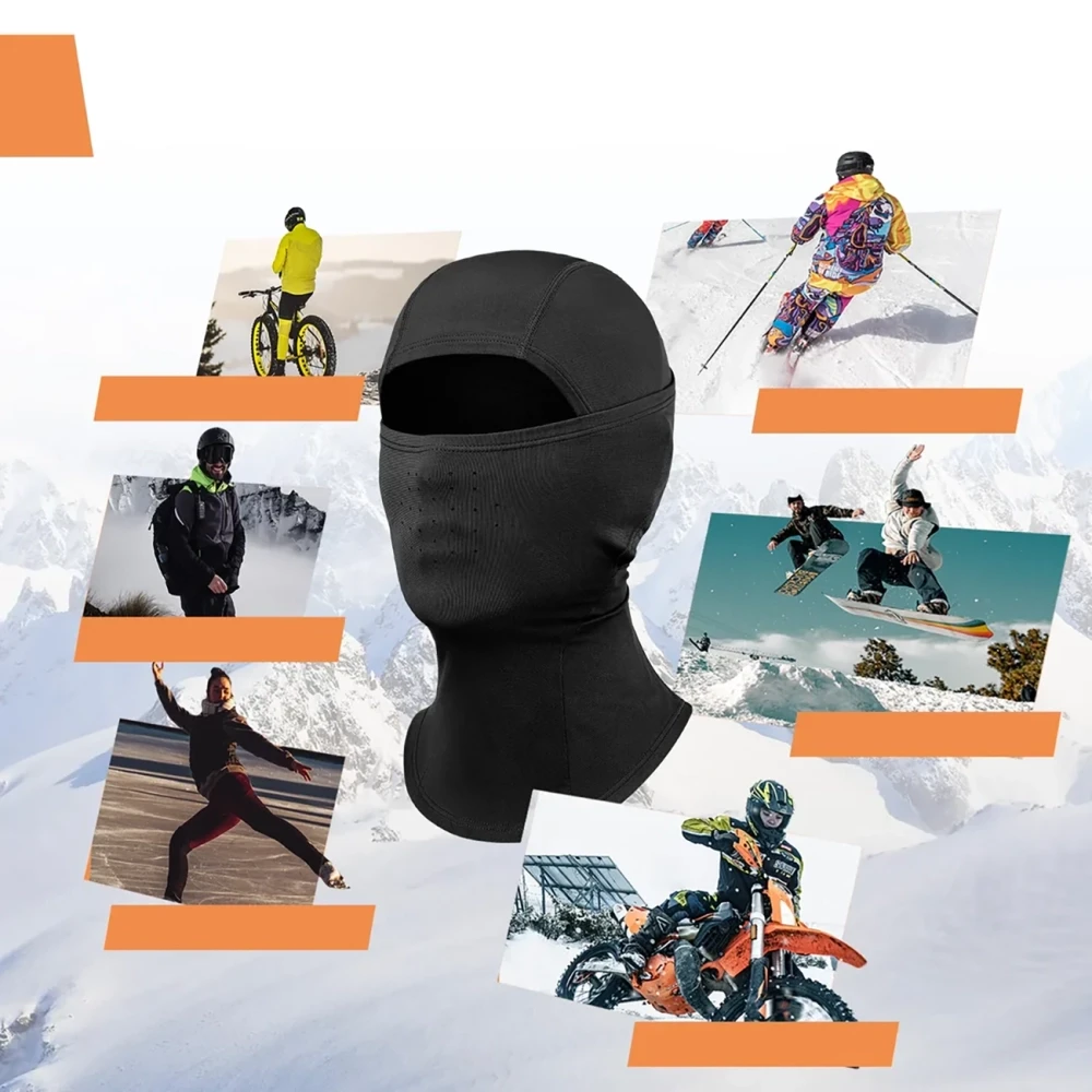 Qunature 13230023010 slidinėjimo balaklava dviračių motociklų balaklava dydis M - juoda