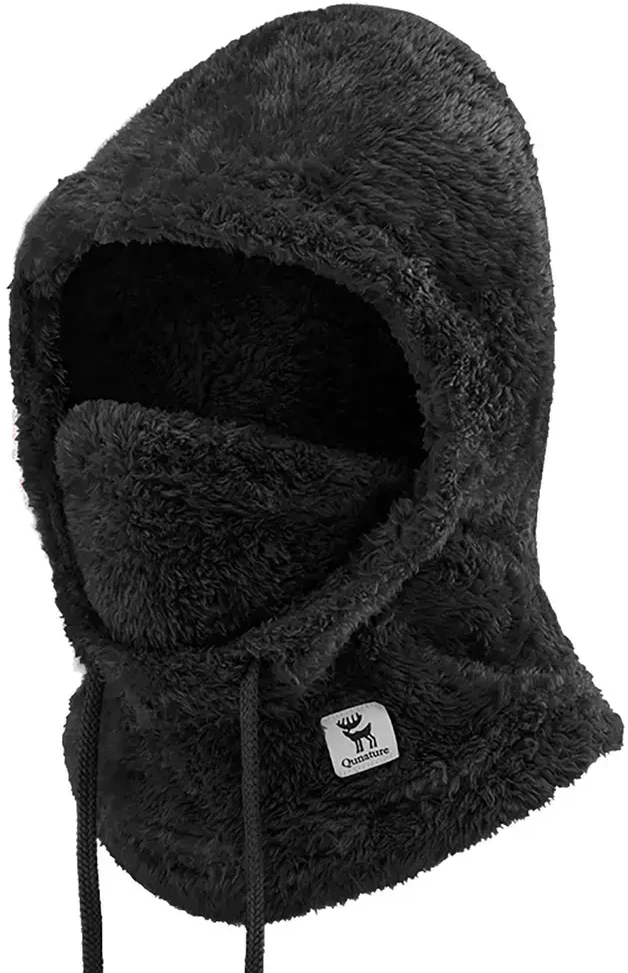 Qunature Arctic Velvet Ski Balaclava Size L - Juodas