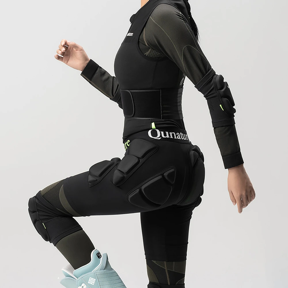 Qunature Ski Hip Protectors - Advanced XL Skis Snowboard Skates - Juodas