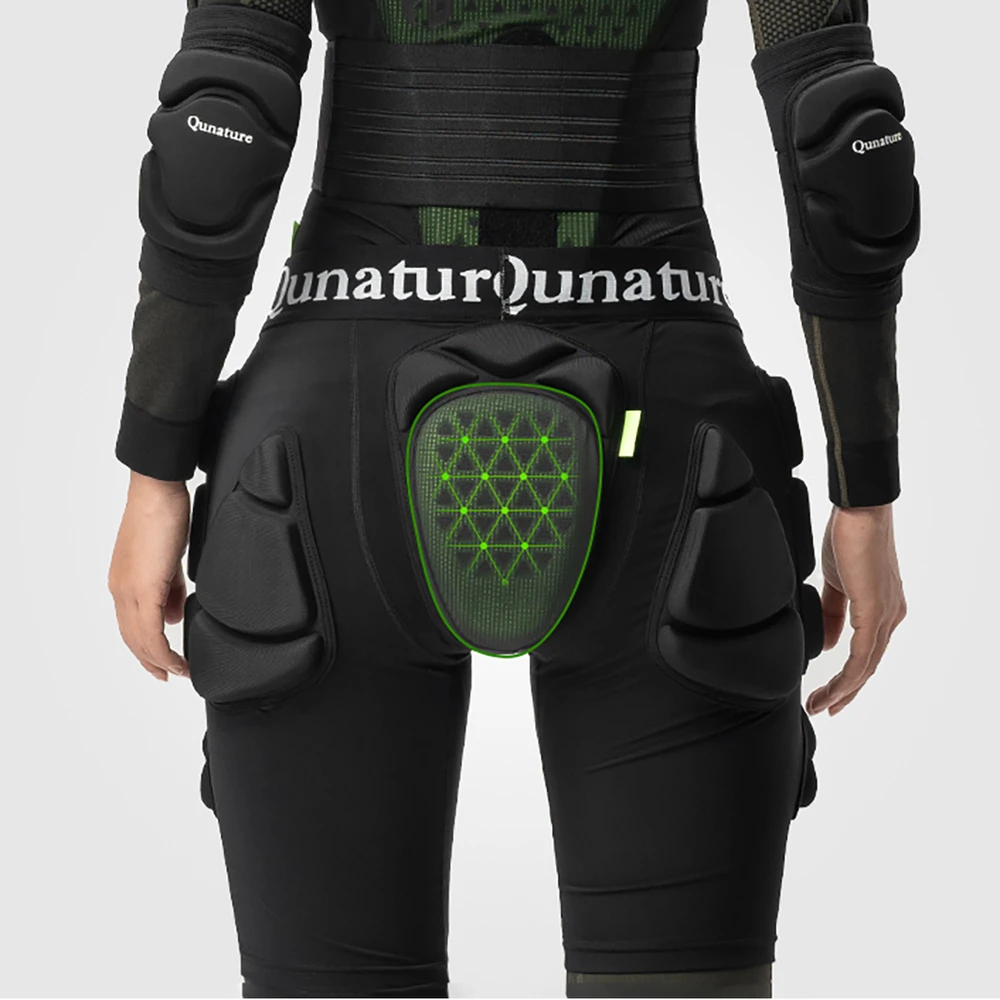 Qunature Ski Hip Protectors - Advanced XL Skis Snowboard Skates - Juodas