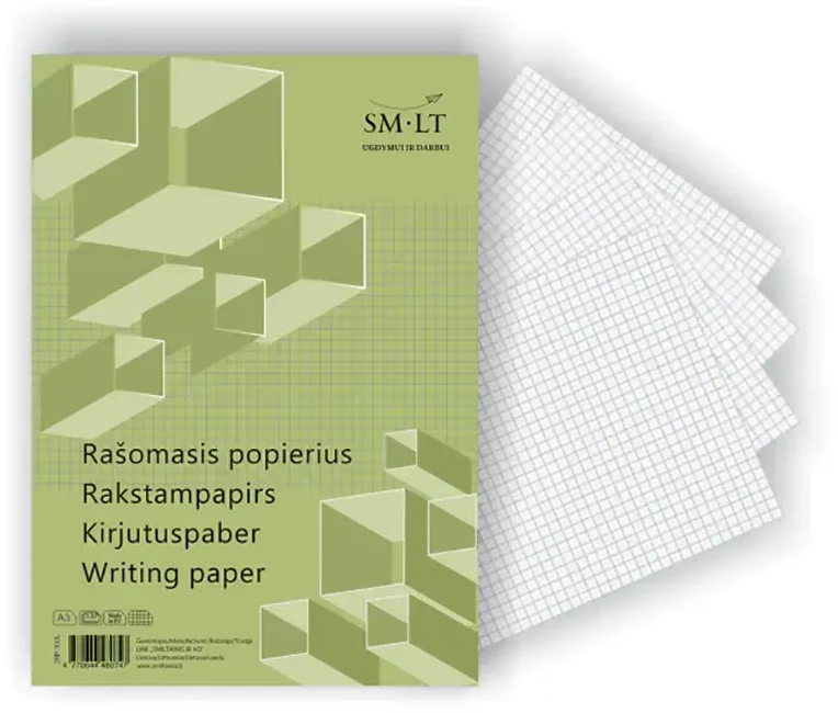 Rašomasis popierius SMLT, A3, langeliais (100) 0703-004