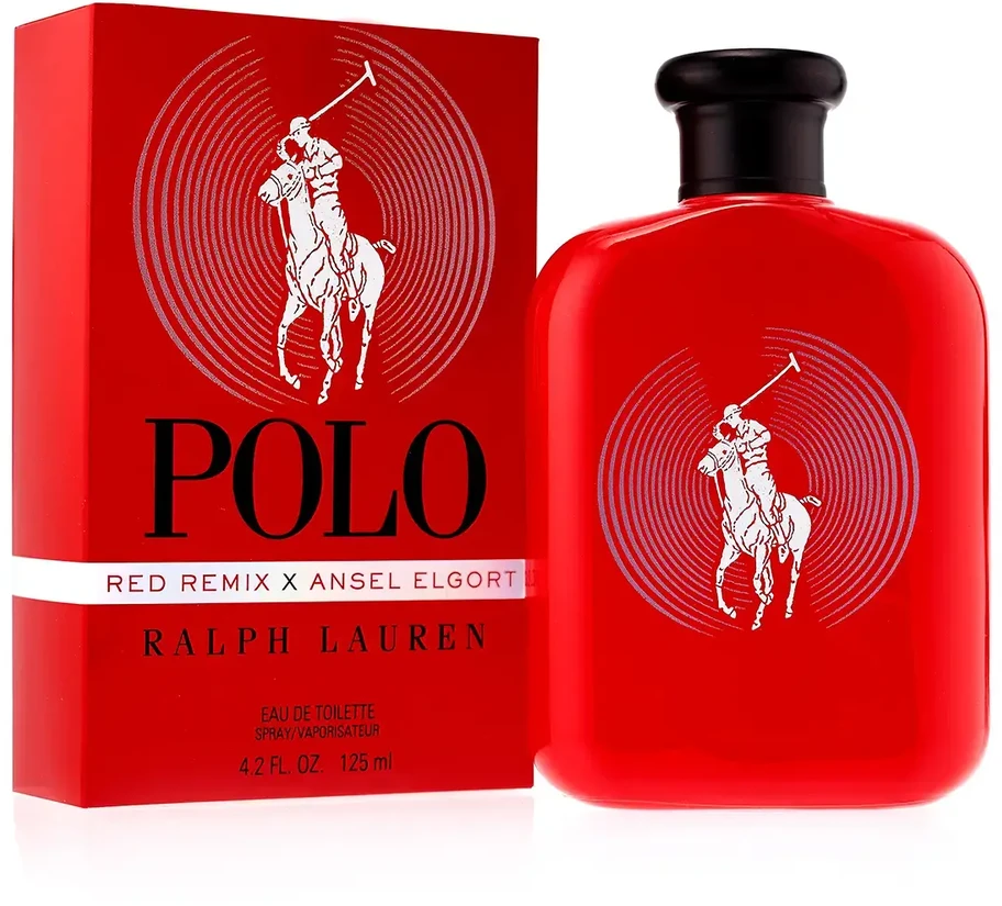 Ralph Lauren Polo Raudona Remix X Ansel Elgort EDT tualetinis vanduo vyrams, 125 ml