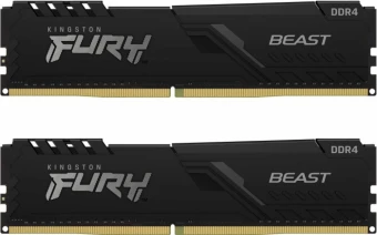Vidinė atmintis (RAM) Kingston Fury Beast 16GB (2x8GB 3200MHz DDR4 CL16 DIMM)