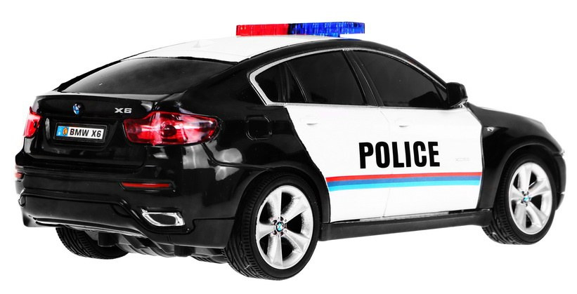 Ramiz 1:24 R/C licencijuotas policijos automobilis Bmw X 6 Juodas Police