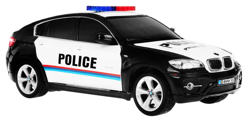 Ramiz 1:24 R/C licencijuotas policijos automobilis Bmw X 6 Juodas Police