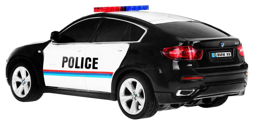 Ramiz 1:24 R/C licencijuotas policijos automobilis Bmw X 6 Juodas Police