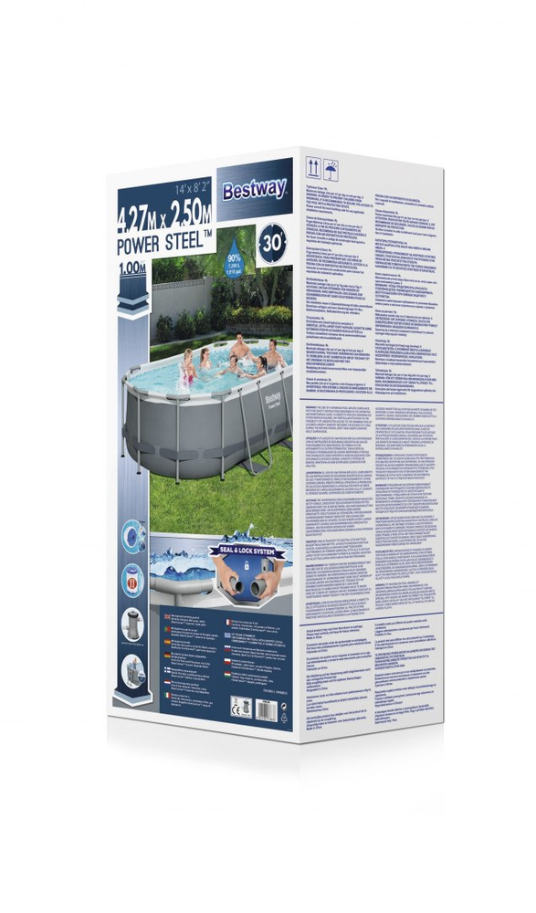 Bestway 56620 "Power Steel" 427 x 250 x 100 cm, ovalaus baseino rinkinys