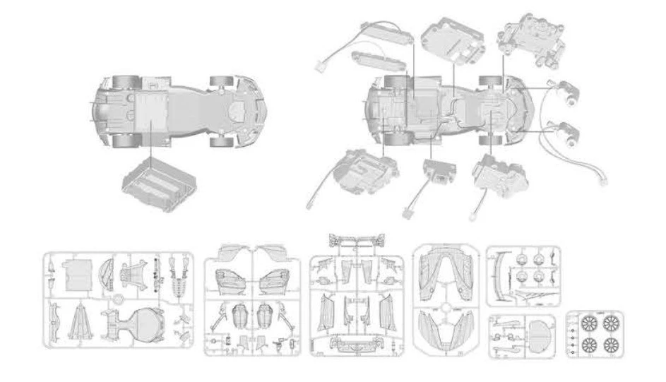 RASTAR automodelis Ferrari FXXK EVO Building Kit, 96900