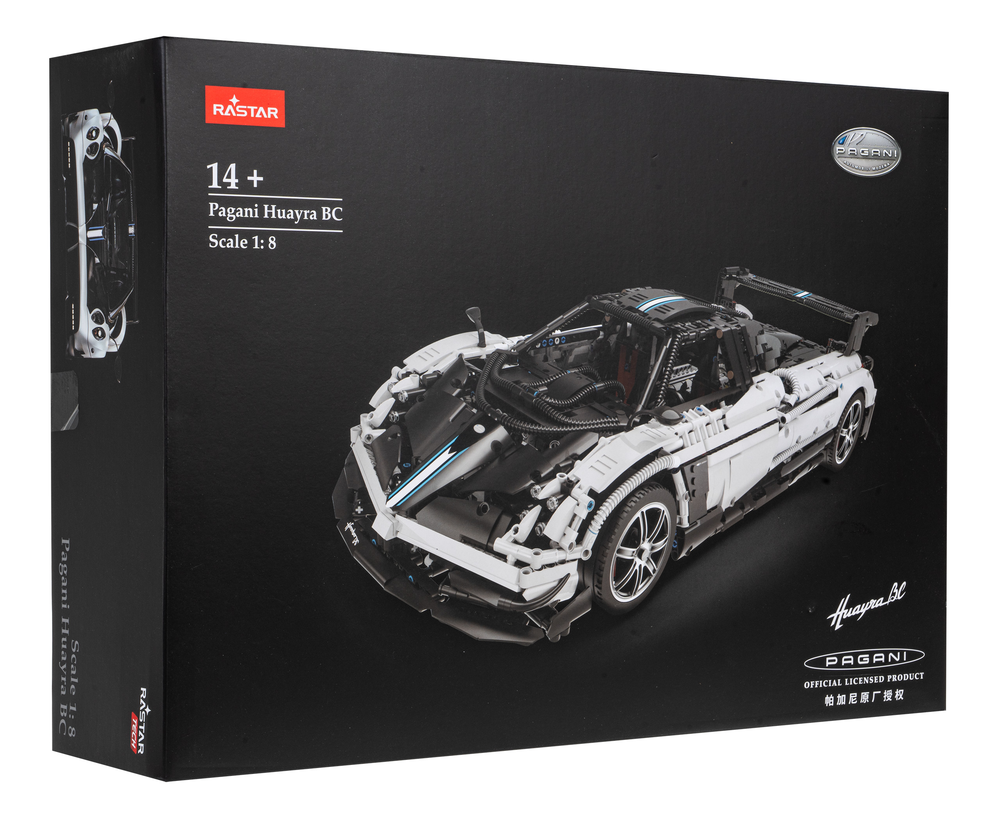 RASTAR 1:8 mastelio surenkamas automodelis Pagani Huayra BC Bricks, 97910