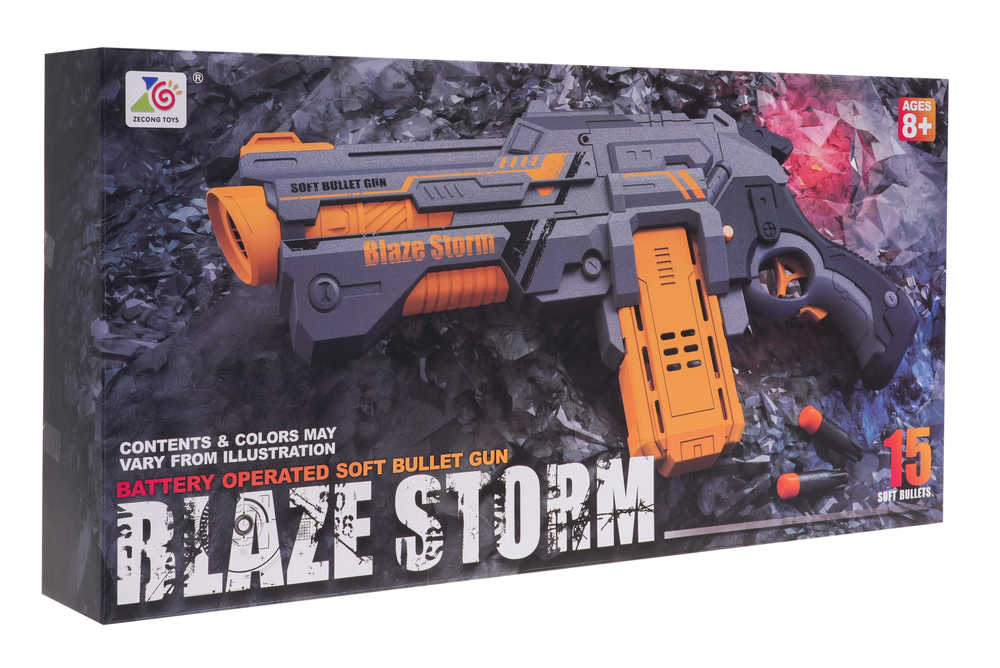 Ramiz Blaze Storm pistoletas sidabrinės spalvos (nuo 8 metų)