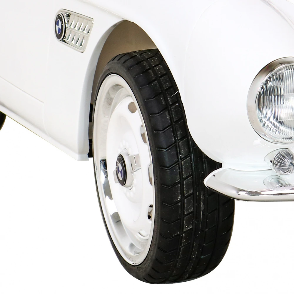 RAMIZ Autko BMW 507 Retro elektryczne vaikams Baltas roadster