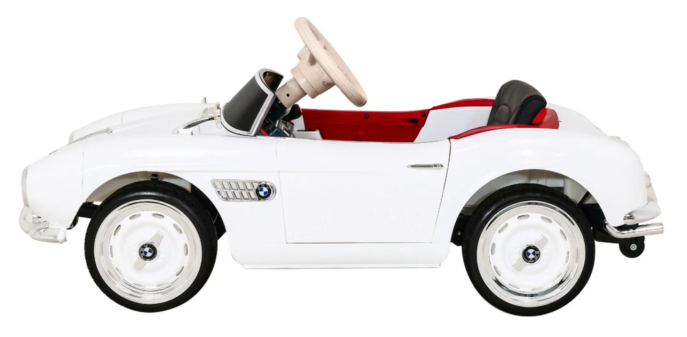 RAMIZ Autko BMW 507 Retro elektryczne vaikams Baltas roadster