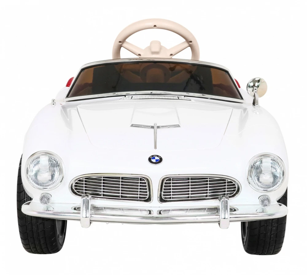 RAMIZ Autko BMW 507 Retro elektryczne vaikams Baltas roadster