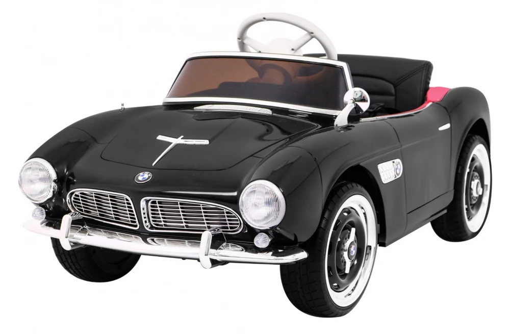 Ramiz Autko BMW 507 Retro elektryczne vaikams Juodas Roadster