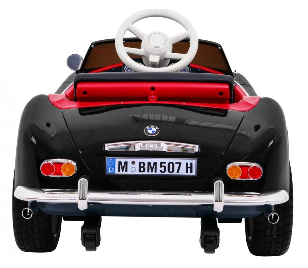 Ramiz Autko BMW 507 Retro elektryczne vaikams Juodas Roadster