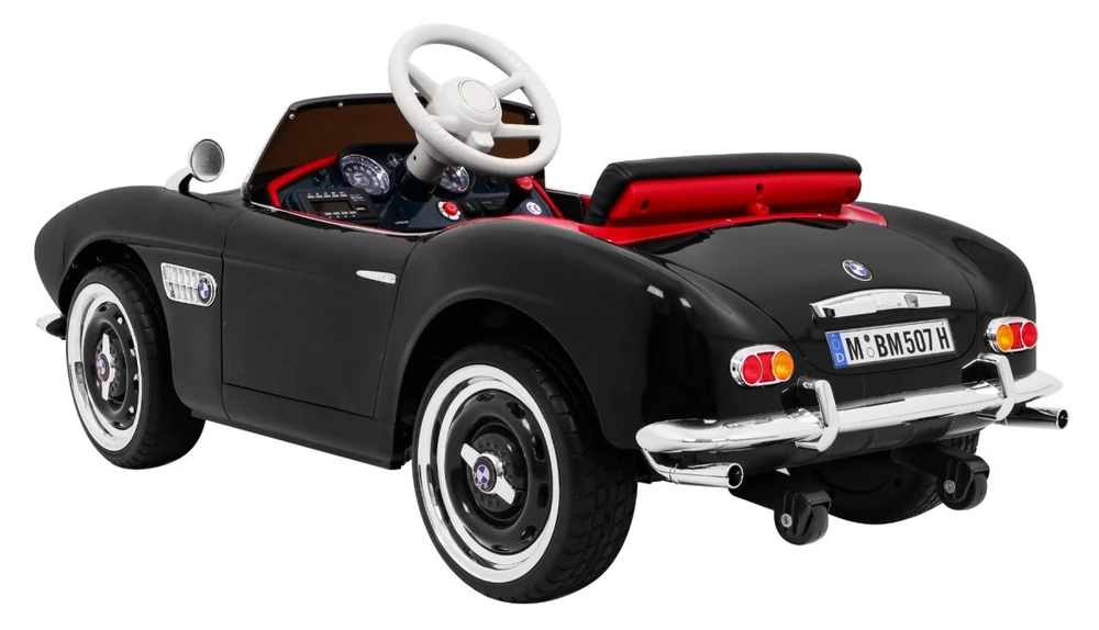 Ramiz Autko BMW 507 Retro elektryczne vaikams Juodas Roadster