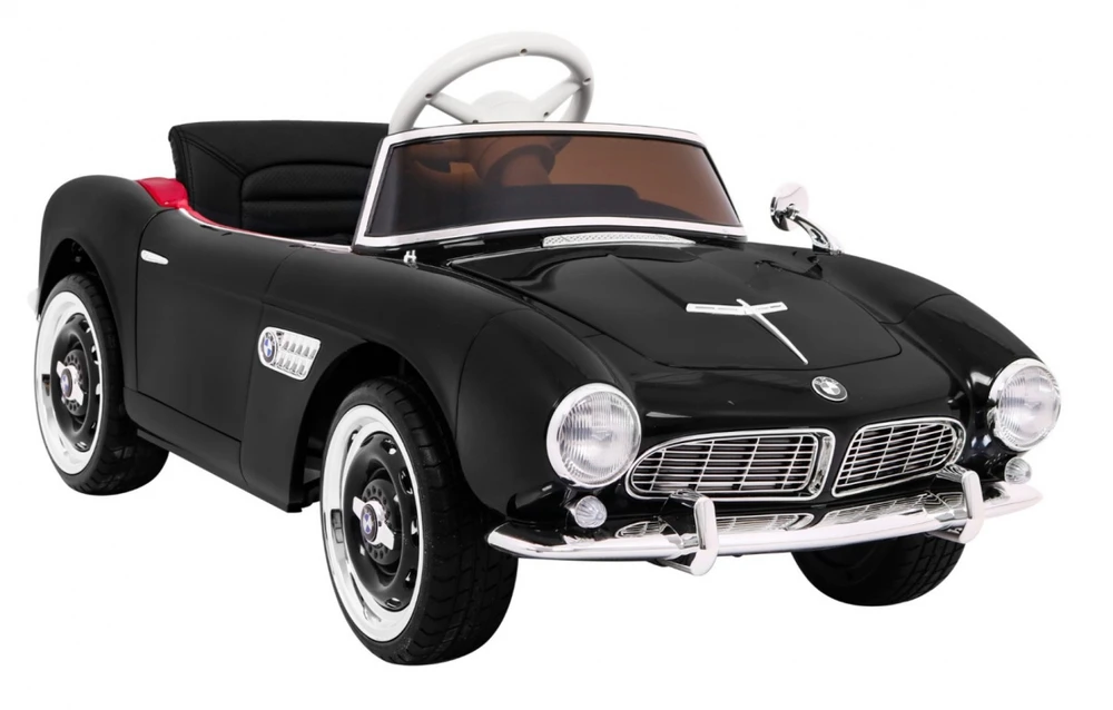 Ramiz Autko BMW 507 Retro elektryczne vaikams Juodas Roadster