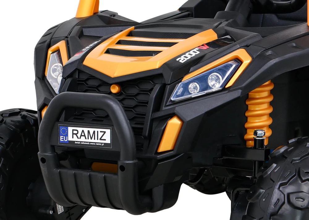 Ramiz Dvivietis elektromobilis UTV Buggy Racing 4x4, Gold