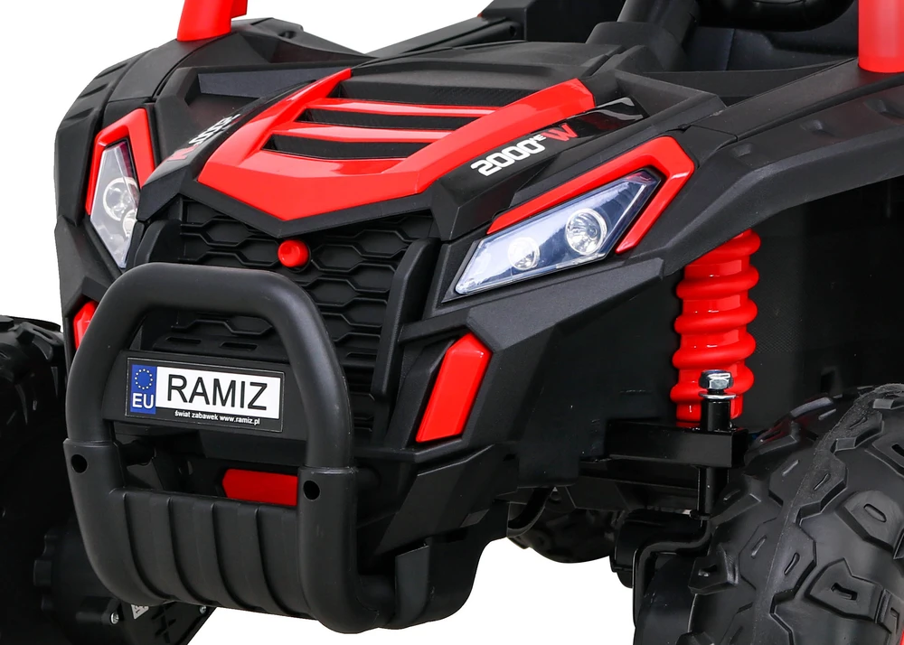 Ramiz Elektromobilis Buggy UTV Racing 4x4 raudonas, vienvietis