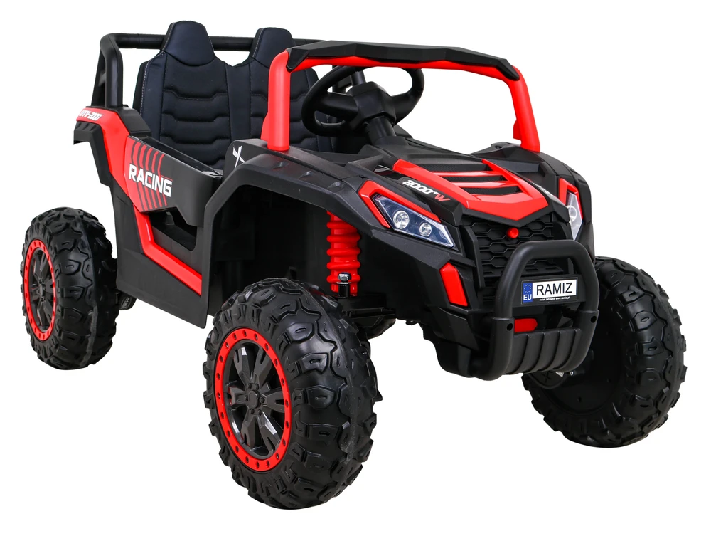 Ramiz Elektromobilis Buggy UTV Racing 4x4 raudonas, vienvietis