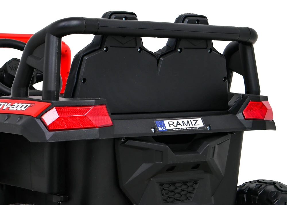 Ramiz Elektromobilis Buggy UTV Racing 4x4 raudonas, vienvietis