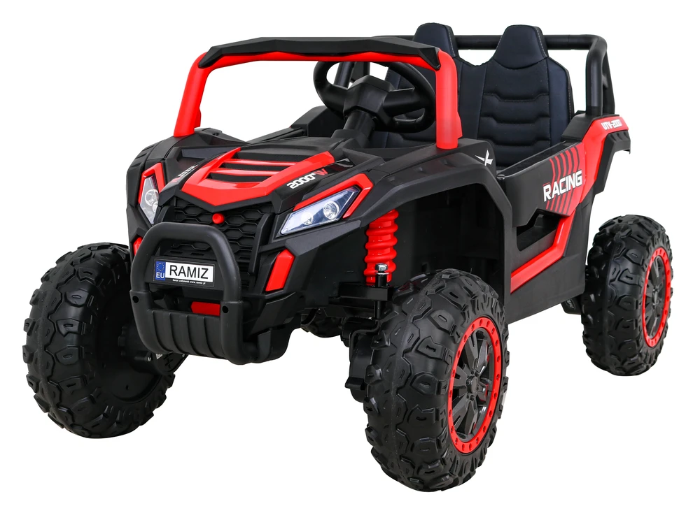 Ramiz Elektromobilis Buggy UTV Racing 4x4 raudonas, vienvietis