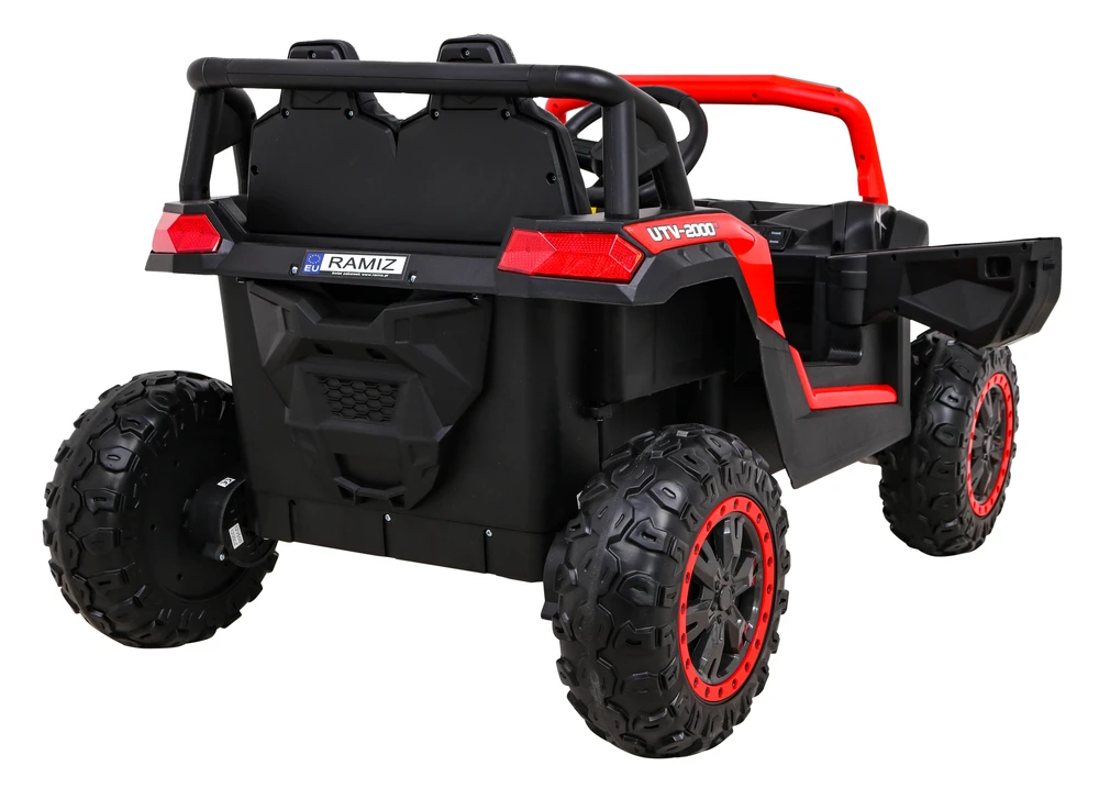 Ramiz Elektromobilis Buggy UTV Racing 4x4 raudonas, vienvietis
