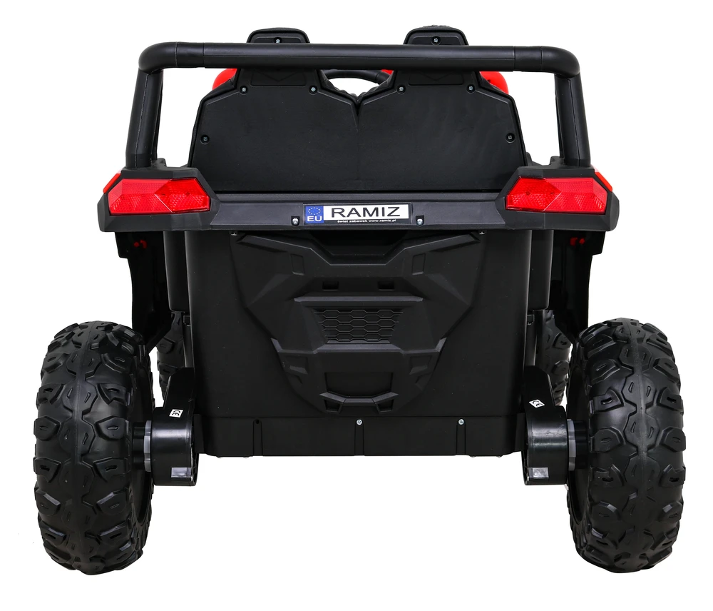 Ramiz Elektromobilis Buggy UTV Racing 4x4 raudonas, vienvietis