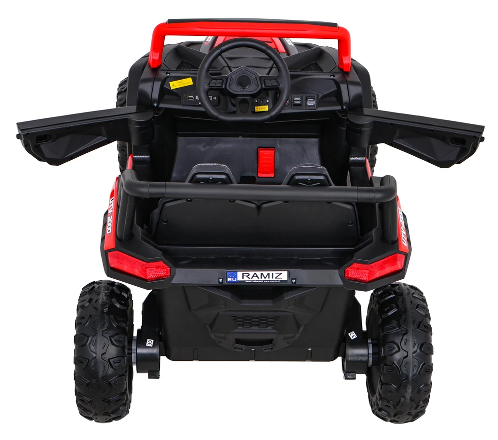 Ramiz Elektromobilis Buggy UTV Racing 4x4 raudonas, vienvietis