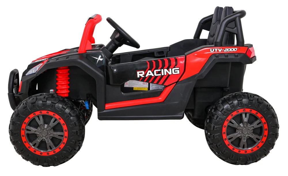 Ramiz Elektromobilis Buggy UTV Racing 4x4 raudonas, vienvietis